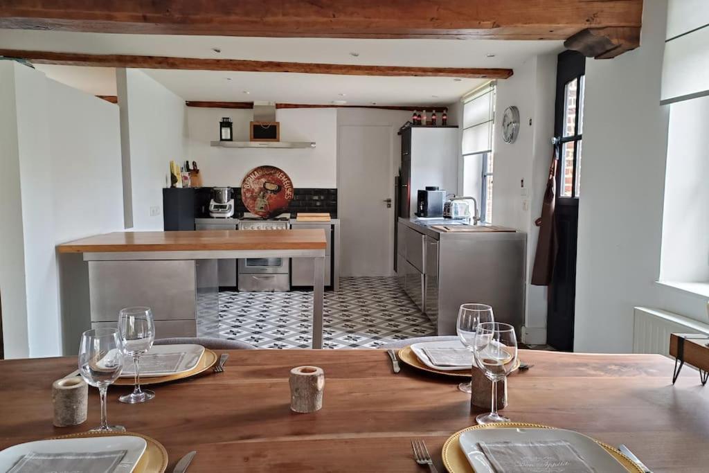 Ferme De Caractere Avec Piscine Et Cheminee Villa Sainghin-en-Melantois ภายนอก รูปภาพ