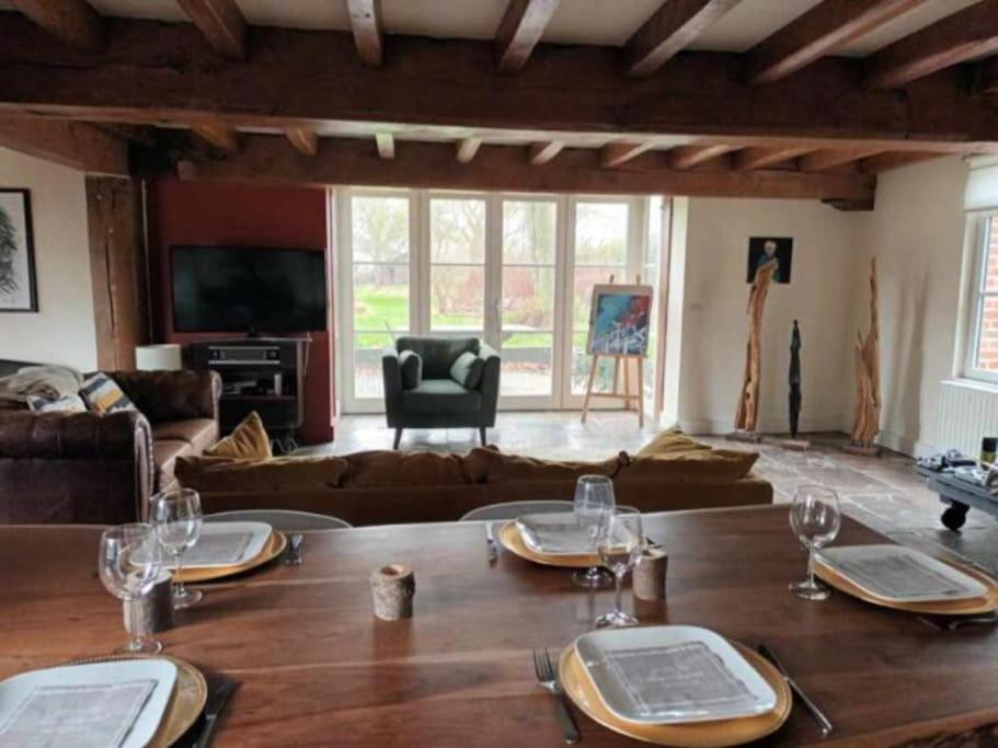 Ferme De Caractere Avec Piscine Et Cheminee Villa Sainghin-en-Melantois ภายนอก รูปภาพ