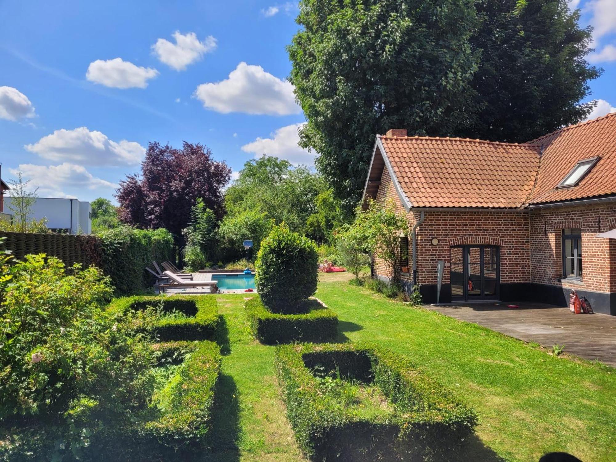 Ferme De Caractere Avec Piscine Et Cheminee Villa Sainghin-en-Melantois ภายนอก รูปภาพ